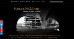 Desktop Screenshot of bertrandgoldberg.org